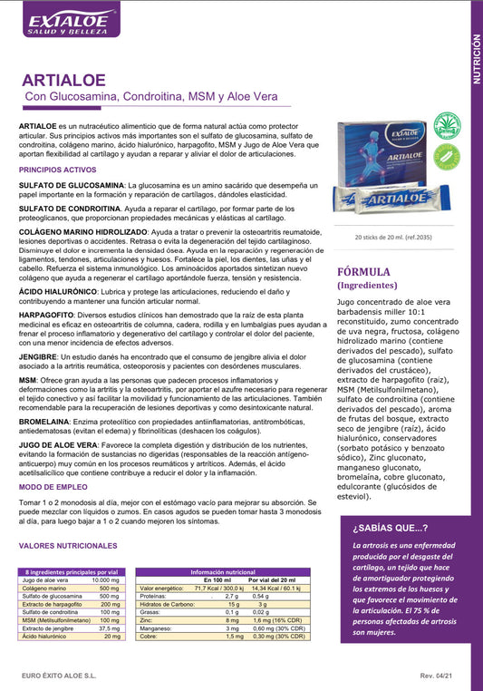 Artialoe +colegano+magensio -EXIALOE