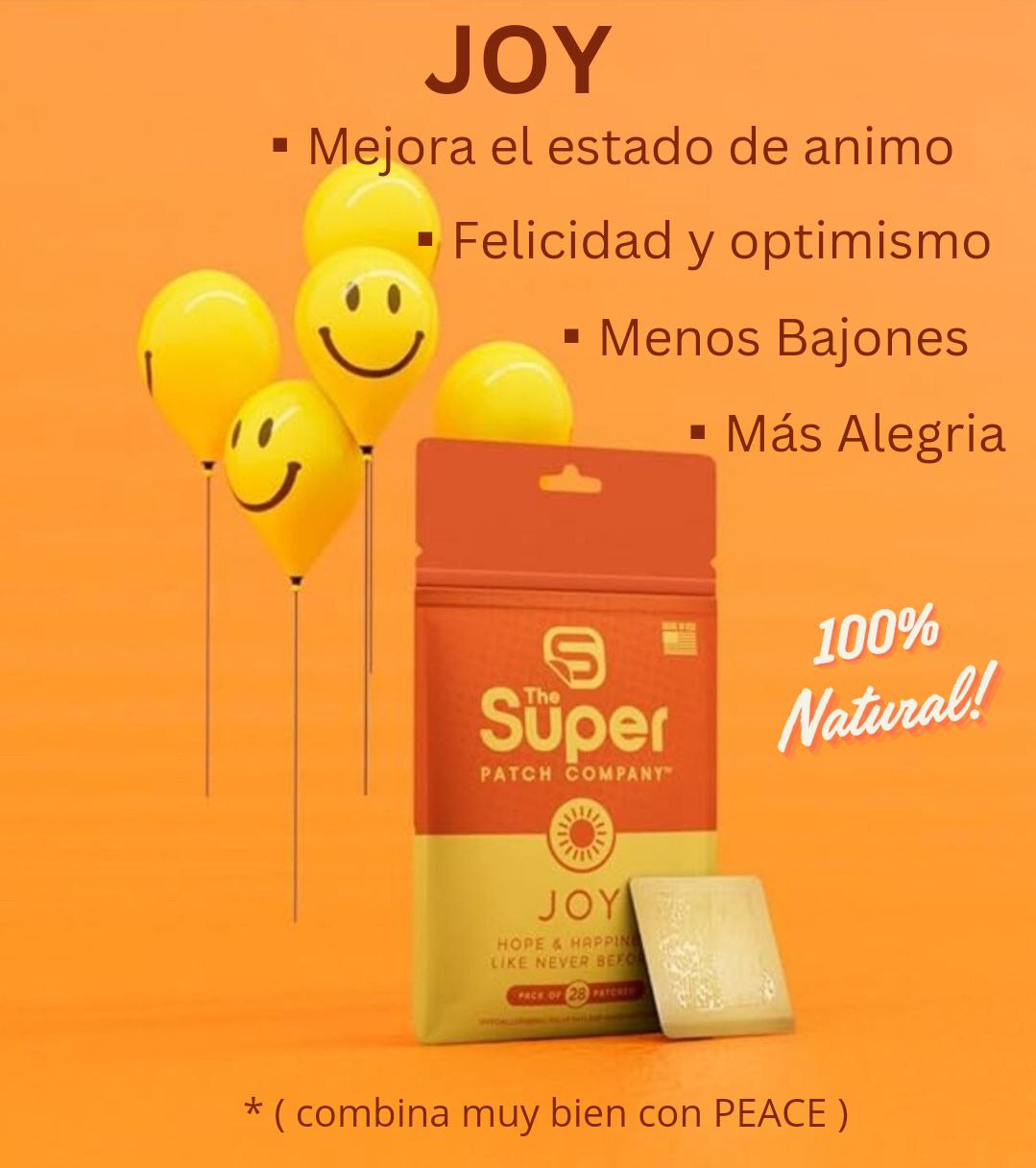 JOY - Alegria - Paquete de 28 parches - SUPER PATCH