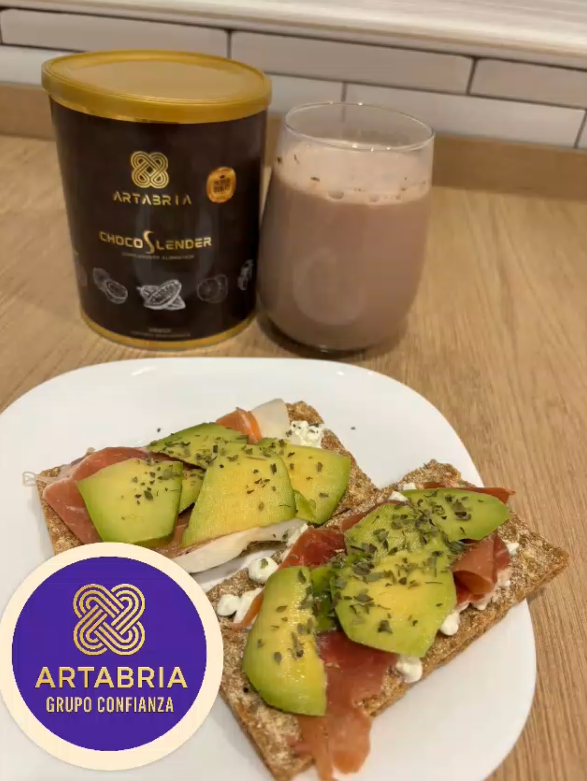 2 infusión+ 2 cafés + 1 ChocoSlender + 2 La caña zero