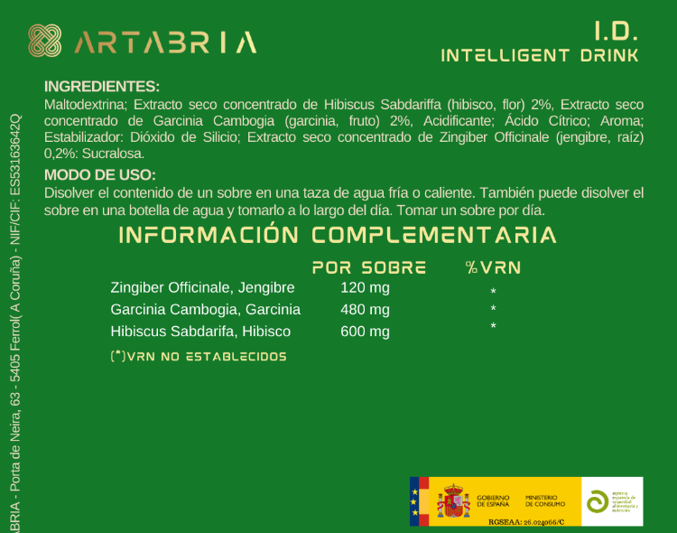INFUSION 1 MES desinflamar y Retención BEBIDA ID - ARTABRIA